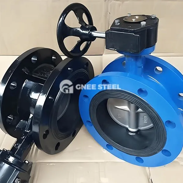 Falfiau glöyn byw gwrthbwyso dwbl