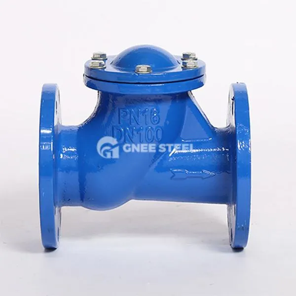 Falf gwirio pêl flanged