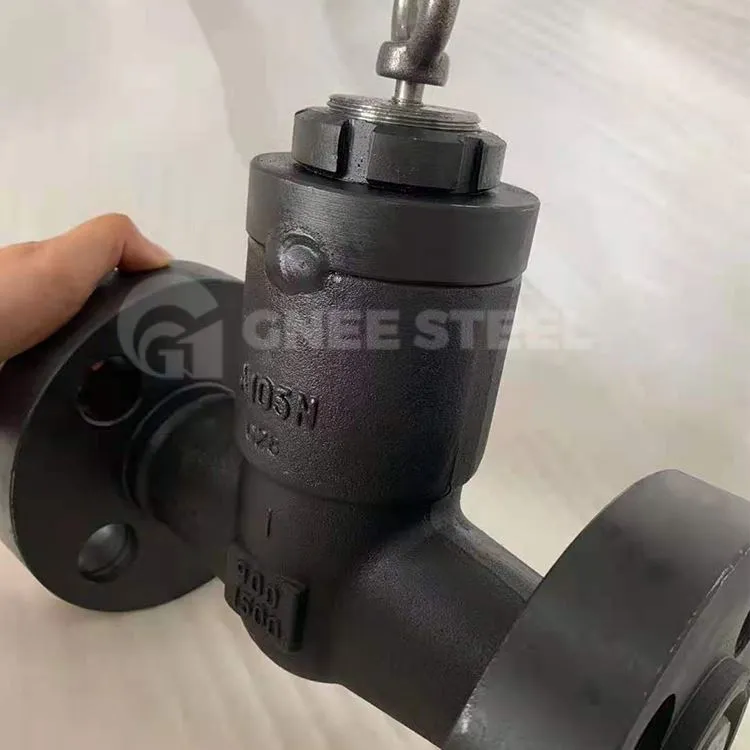 Falf Gwirio Diwedd Piston Flanged Dur Flanged