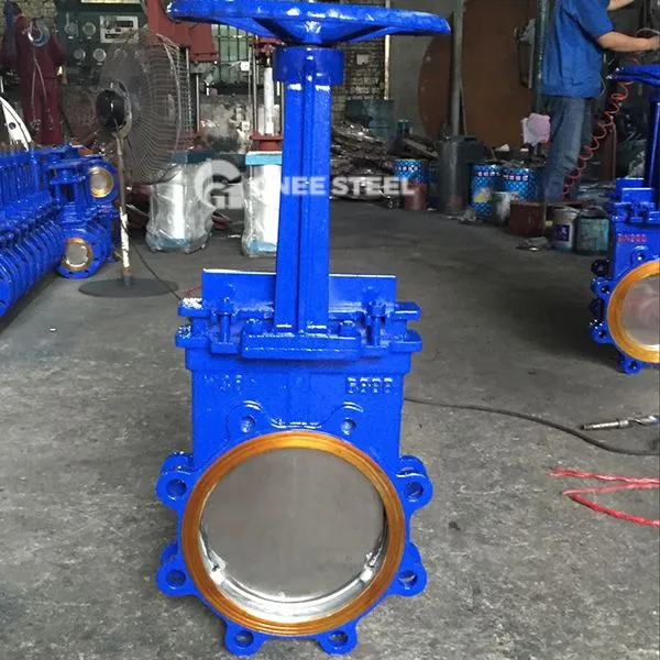 Falfiau giât cyllell â llaw