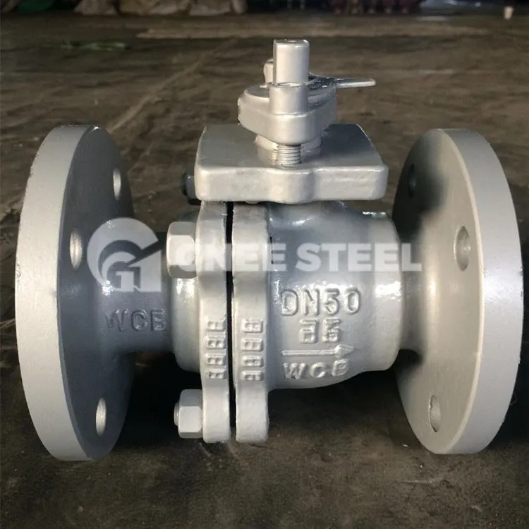 Falfiau Ball Flanged ar Eistedd Metel