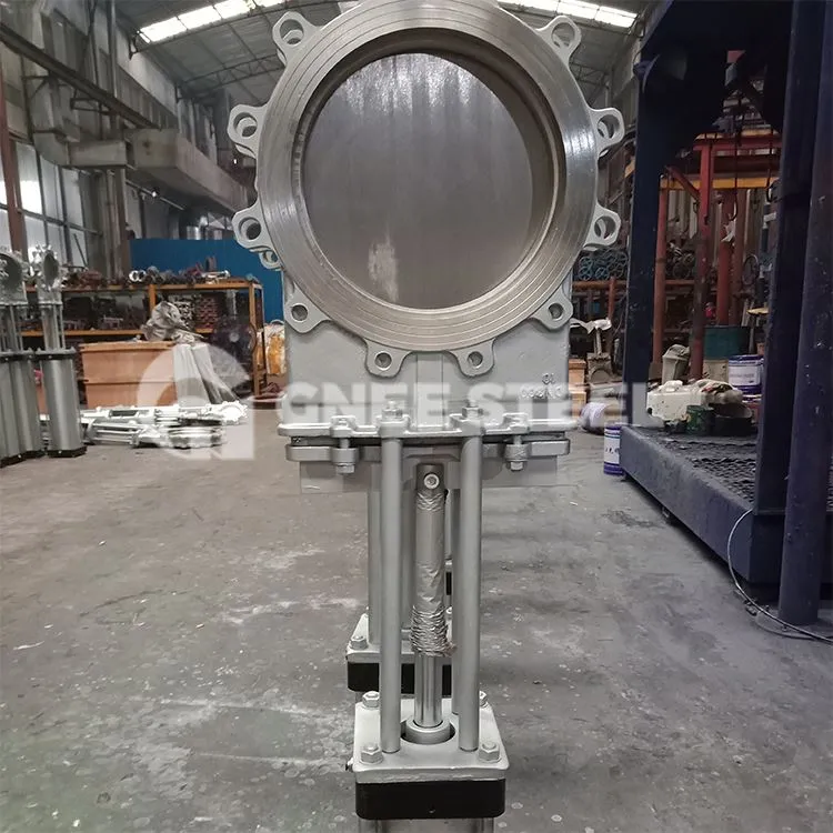 Falf giât sleidiau niwmatig