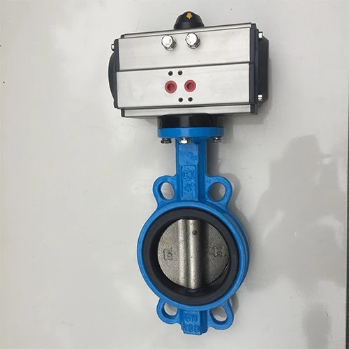 Pneumatic Wafer Soft Seal Butterfly Valve factory