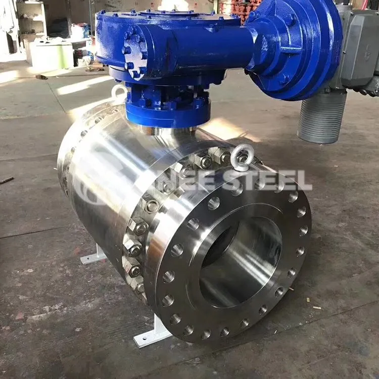 Falf Bêl DBB wedi'i Mowntio Trunnion